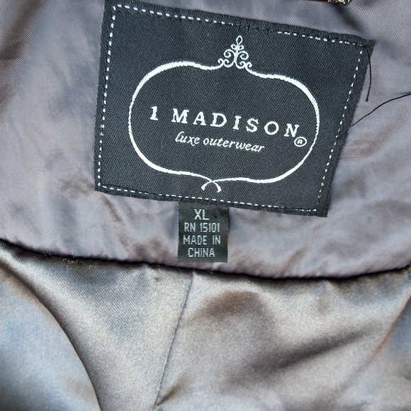I Madison Down Faux Fur Trim Anorak Puffer Hoodedjacket XL - Picture 2 of 15